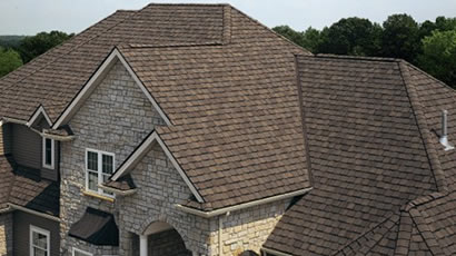 Roofing project photograph from Excel Roofing's current website