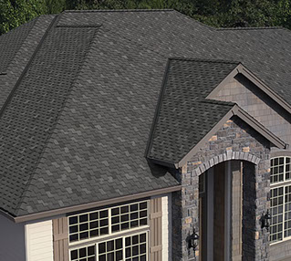 Completed roofing work shown on Excel Roofing's current website